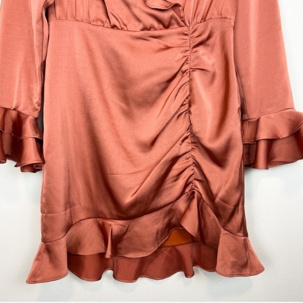 Majorelle Nelly Mini Dress in Terracotta Brown Size XS - Picture 5 of 13